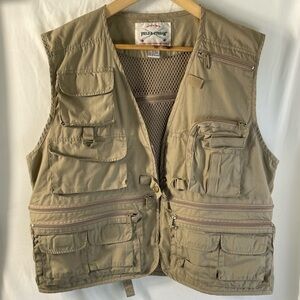 Field & Stream authentic outdoor utility vest in tan-XL